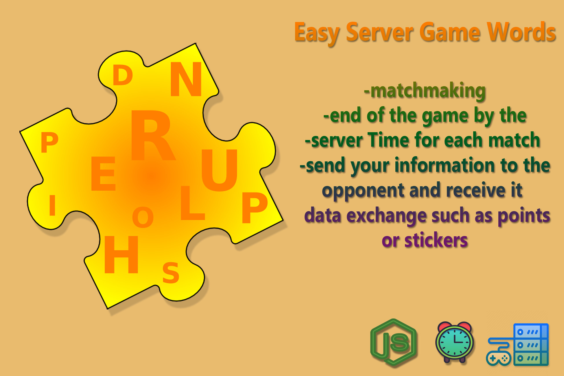 Easy Server Game Words